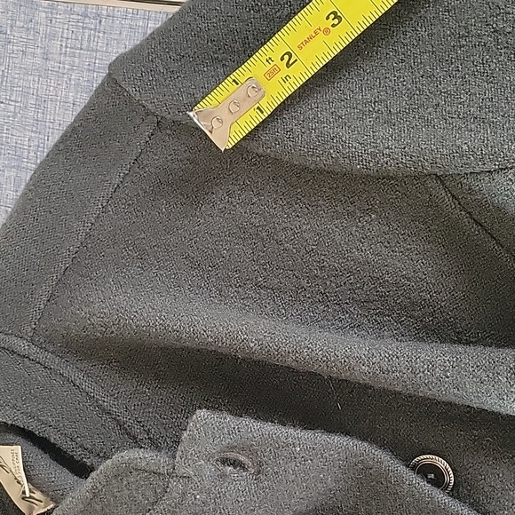 Vintage Norm Thompson Grey 100% Wool Lightweight Coat Beautiful Condition Sz Med - Picture 14 of 15